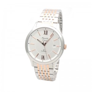 Alexandre Christie AC 8585 Silver Rosegold White Man MDBTRSL